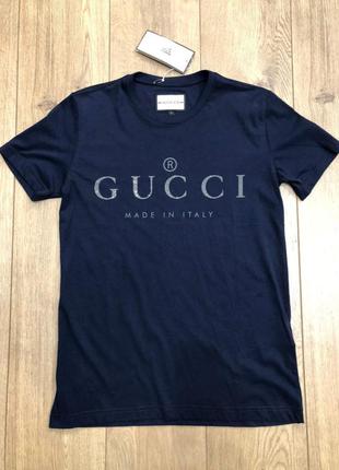 Мужская брендовая футболка gucci