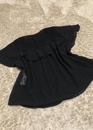 Блузка чорна, розмір хл