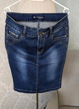 Женская джинсовая юбка.размер l/34