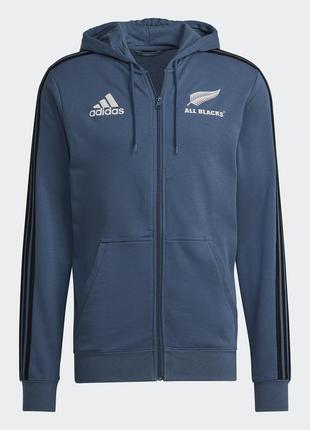 Худі adidas all blacks rugby 3-stripes