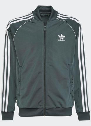 Олімпійка adidas adicolor sst track jacket - green | kids