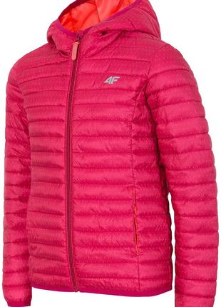 Куртка пуховая для девушек 4F розовый (J4Z17-JKUD201-797) - 164