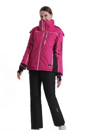 Куртка жіноча лижна Just Play чорний (B2391-pink) - XL
