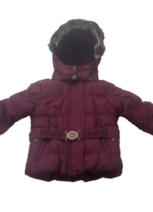 Куртка детская Lupilu L-11, 100% полиэстер, вишневый (L-11) - 92