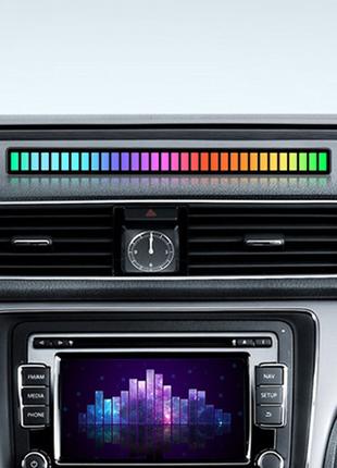 Светодиодный музыкальный эквалайзер, LED RGB светомузыка. Голос