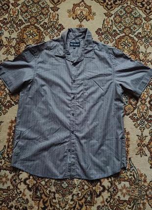 Фирменная английская легкая хлопковая рубашка рубашка marks &a...