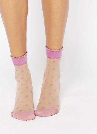 Капроновые носки pretty polly pink spot