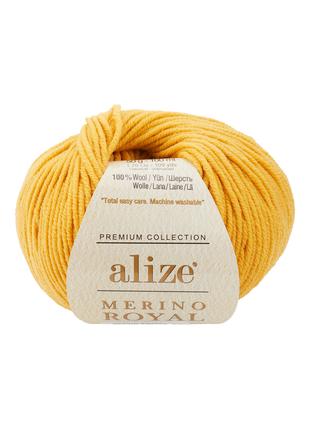 Пряжа для вязания Alize merino royal шафран 2 ализе мерино роя...