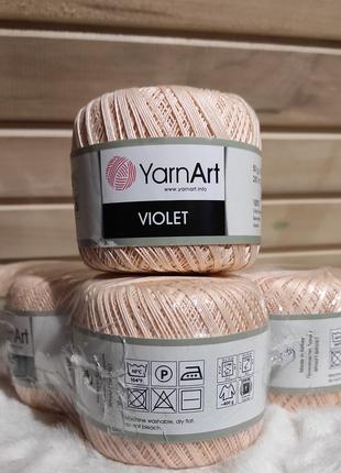 Пряжа YarnArt Violet 5303-номер кольору, бавовна