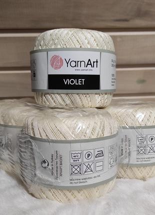 Пряжа YarnArt Violet 326-номер кольору, бавовна