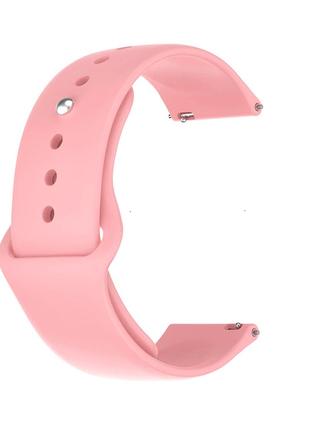 Ремешок силиконовый для часов 20 мм Sport design бледно-розовый