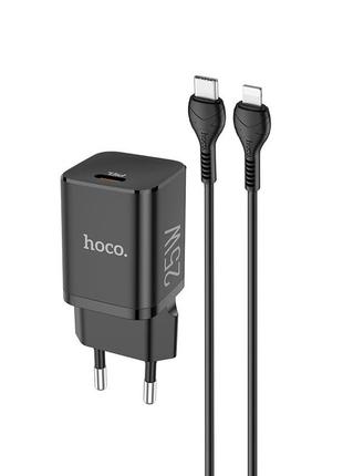 Сетевое зарядное устройство Hoco N19 Rigorous Type-C 25W и каб...