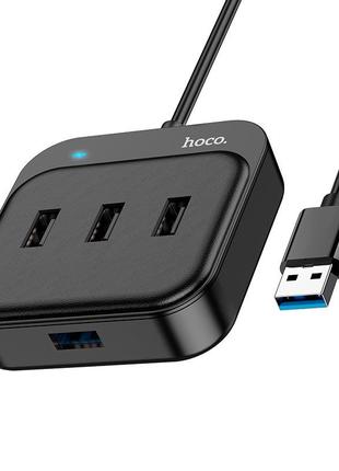HUB адаптер HOCO Easy 4-in-1 converter HB31 (USB to USB3.0+USB...