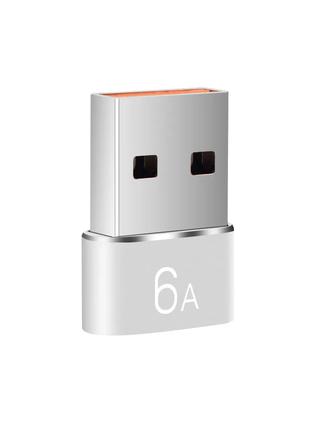 Переходник USB Male to Type-C Female Adapter Converter QK82-1....