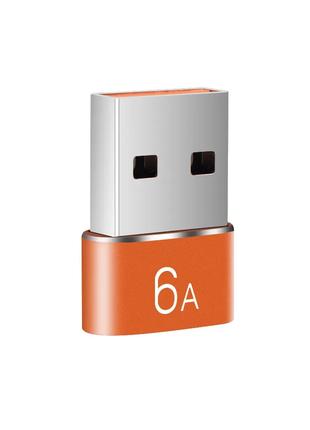 Переходник USB Male to Type-C Female Adapter Converter QK82-3....