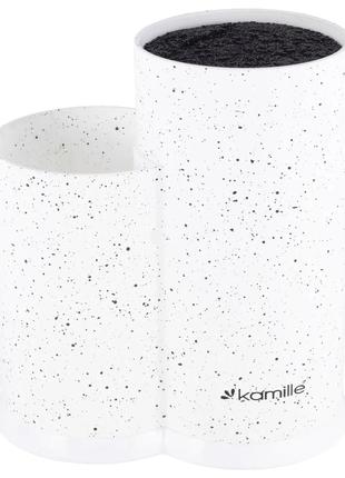 Подставка для ножей Kamille КМ-7607 white