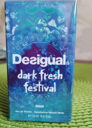 Desigual dark fresh festival туалетная вода 15мл