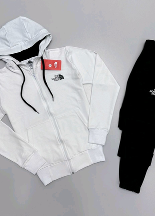 Спортивний костюм the north face жіночий чорно білий весняний tnf