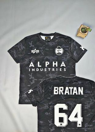 🔥 alpha industries bratan 💪 мужская футболка ▪️коллаборация с ...