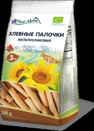 Палочки детские органические Fleur Alpine Мультизлаковые хлебн...