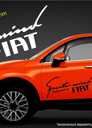 FIAT наклейка Sport Mind на капот, на бока, на стекло