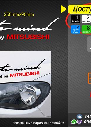 Mitsubishi наклейка Sport Mind на капот, на бока, на стекло