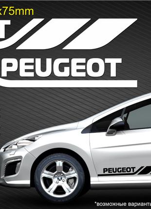 PEUGEOT-наклейки, комплект наклейок автомобіль, на скло, на бо...