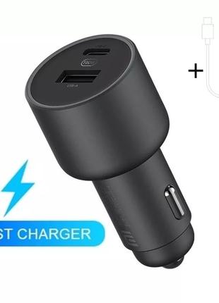 Автомобильное зарядное Xiaomi Car Charger USB+USB-C 100W (CC07ZM)