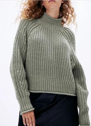 1, Объемный свитер из мягкой пряжи с добавлением шерсти H&M; Р...