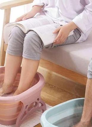 Складная ванночка массажер для ног для педикюра и релакса
