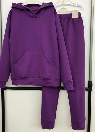 Фіолетовий спортивний костюм для дівчинки 11-12 років