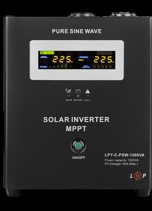 Солнечный инвертор (ИБП) LogicPower LPY-С-PSW-1500VA (1050Вт) ...