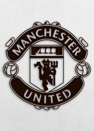 Дерев'яне Панно FC Manchester United 37x37 см