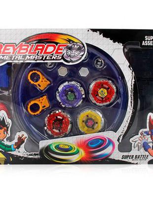 Набор Beyblade Metal Masters 4 волчка + Арена Бейблейд с пуско...