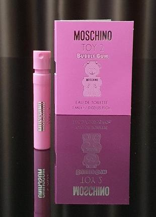 Оригинальный пробник moschino toy 2 bubble gum eau de toilette...