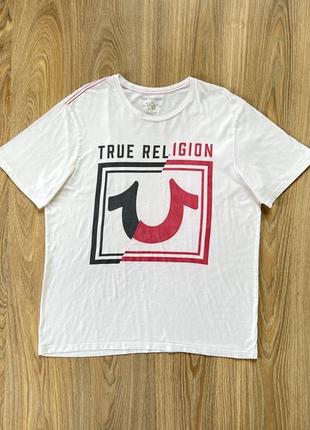 Мужская хлопковая футболка с принтом биглого true religion