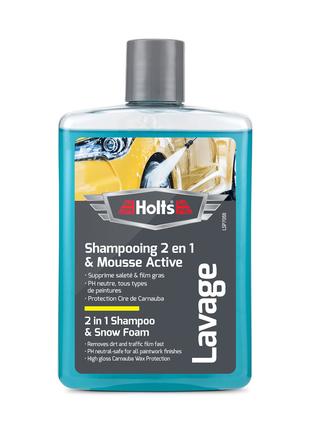 Автомобильный шампунь с воском Holts 2 in 1 Shampoo And Snow F...