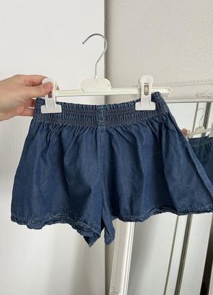 Классные летние шорты широкие на резинке для девочки 6р