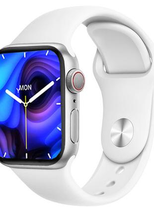 Smart Watch AK99, 44 mm Aluminium, голосовий виклик, white