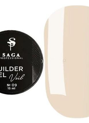 Гель для нарощування SAGA professional Builder Gel Veil 09 (мо...