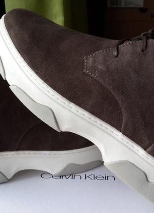 Calvin klein оригинал 43 ( 28,5 см по стельке) новые кожаные боти