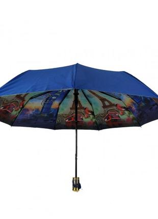 Зонт зонта полуавтомат с двойным куполом.