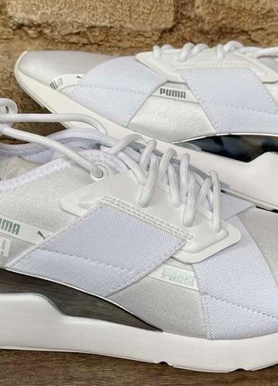 1, Белые легкие женские кроссовки Puma Muse X-2 Metallic Train...