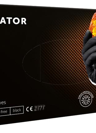Перчатки плотные Нитриловые Mercator Go Grip Pro (черные) XL 9...