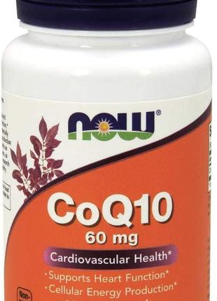 Коэнзим Q10 CoQ10 Now Foods 60 мг 60 вегетарианских капсул