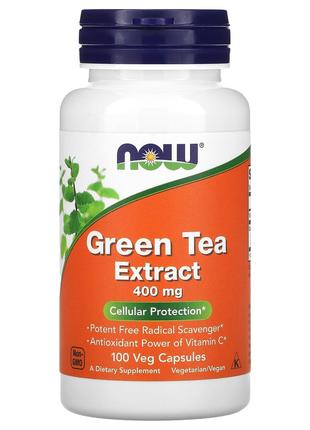 Экстракт зеленого чая Green Tea Now Foods 400 мг 100 вегетариа...