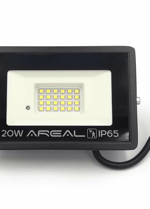 LED прожектор с датчиком движения Biom AREAL SMD 2835 20W 6200...