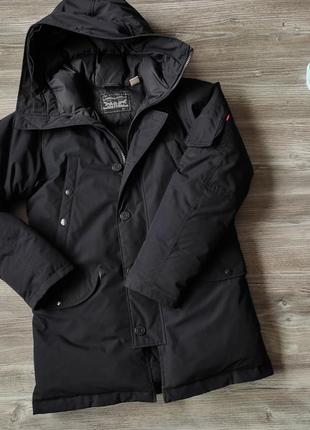 Мужская зимняя куртка парка пуховик levis 700 down parka jacket