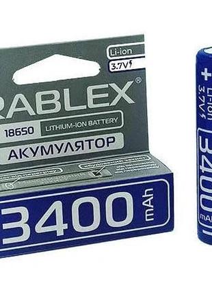 Батарейка аккумуляторная (аккумулятор) 18650 RABLEX 3400 mAh (...