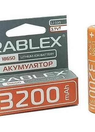 Батарейка аккумуляторная (аккумулятор) 18650 RABLEX 3200 mAh (...